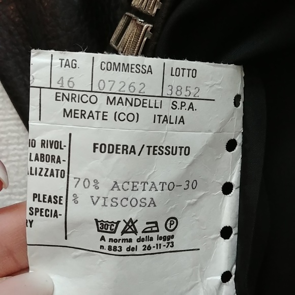 MOSCHINO LEATHER SKIRT WITH MIRROR HEM IT46 - Picture 5 of 6